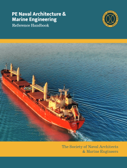 PE Naval Architecture & Marine Engineering Reference Handbook
